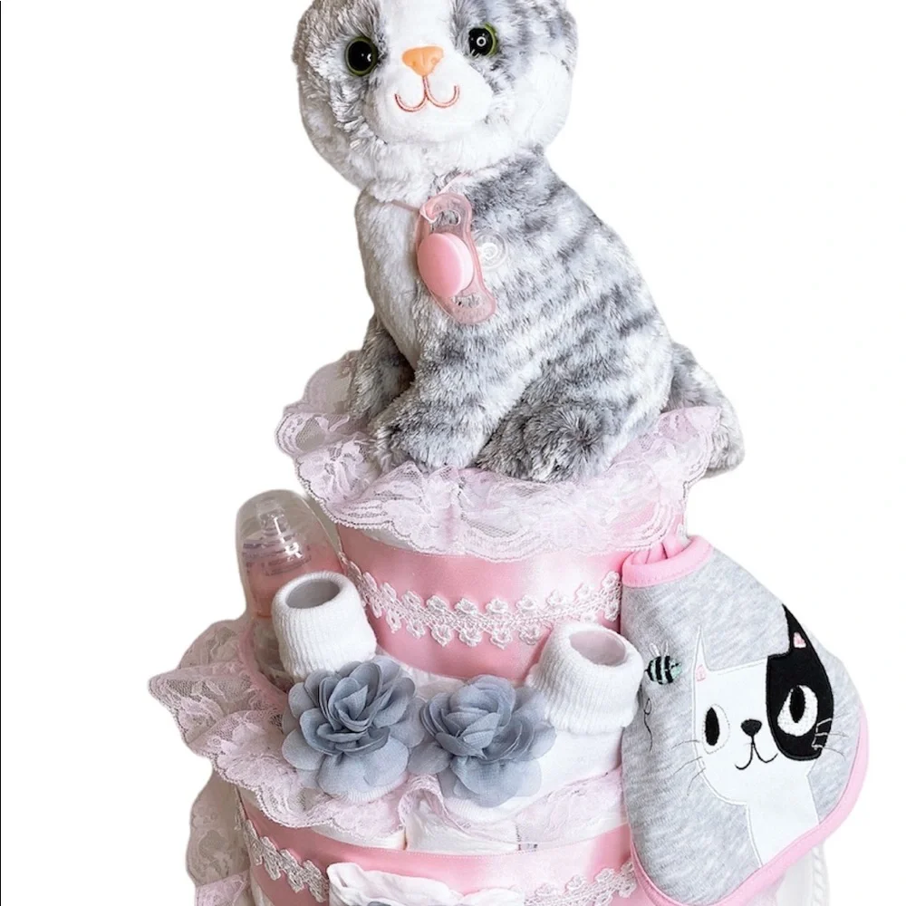 Kitten Diaper Cake